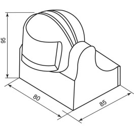 Датчик движения и освещенности 1100W 12m 180° белый Feron