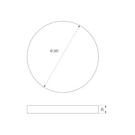 Светильник накладной круг DLR034 24W 4200K Elektrostandard
