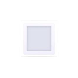 Светильник встраиваемый квадрат P, Белый, Сталь/Стекло, Ней. 12Ватт IP20 4000 SWG