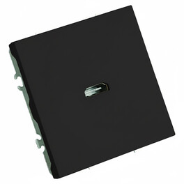 Розетка HDMI 2.0 Type A (механизм), серия Эмили, RST00-5118-05, черный уголь, soft touch