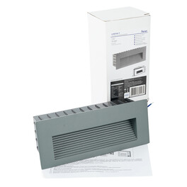 Светодиодный светильник LN012-1 встраиваемый 5W 4000K, IP65, серый Feron