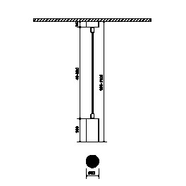 Крепление сменное М6 MINI VILLY для светильников подвесное, цвет белый SWG