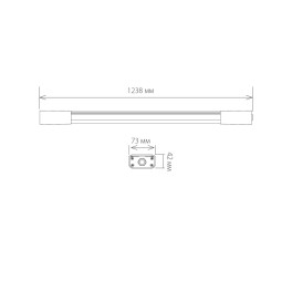 Светильник пылевлагозащищенный LED LTB0201D 60см 18W 6500K Elektrostandard (распродажа)