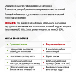 Блок питания ПРО плавный пуск 100Вт 24В IP20 SignImpress