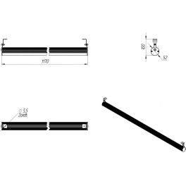 Светильник светодиодный ДСБ 01-33-850 (33 Вт, 4831 Лм, 1,2 m, 1 кг) Ферекс