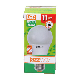 Лампа светодиодная PLED-ECO-A60 11w E27 3000K 880Lm 220V/50Hz Jazzway