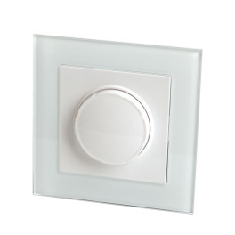 Выключатель электрический (диммирующий), серия Катрин, GLS10-7006-01, белый