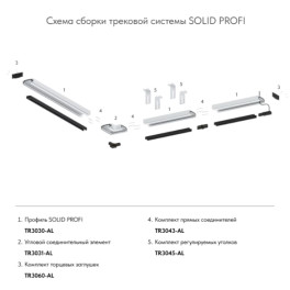 Комплект соединителей прямых SMART ONE TR3043-AL Denkirs