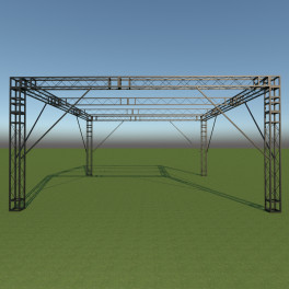Фермы металлические Line 22*22*22cm, цвет черный, SignImpress