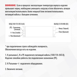 Блок питания ПРО 60Вт 12В IP20 SignImpress