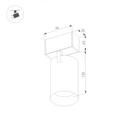 Светильник MAG-SPOT-45-R85-12W Day4000 (BK, 36 deg, 24V) (ARL, IP20 Металл, 3 года) Arlight