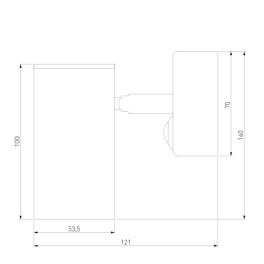 Светильник настенный Rutero GU10 SW чёрный Elektrostandard 