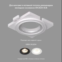 Точечный встраиваемый светильник DK3024-BK Denkirs