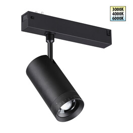 359961 PORT NT25 224 черный Трековый светильник с переключ. цв. темпер. IP20 LED 3000К4000К6000К 15W 90-240V VECTOR Novotech