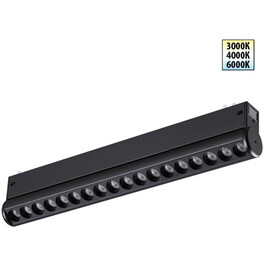 359948 PORT NT25 214 черный Трековый светильник с переключ. цв. темпер. IP20 LED 3000К4000К6000К 18W 90-240V VECTOR Novotech