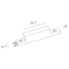 Ввод питания системы SLIM черный CN-SLIM-BL-PW SWG