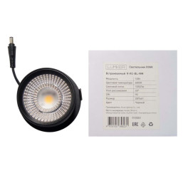 Встраиваемый светильник 10W Черный 4000К R-RC-BL-NW SWG