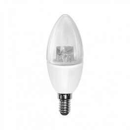 Лампа светодиодная PLED- SP CLEAR C37 7w CL 4000K 540 Lm E14 Jazzway