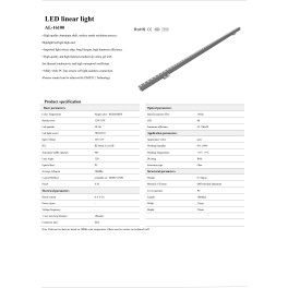 Светильник линейный архитектурный AL-16100-2 RGB (16 pix) DC12V/12W 48шт х SMD5050/IP65 