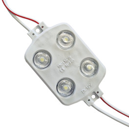 Модуль светодиодный 4 SMD 2835 1,44Вт 260Лм 9000-10000К (с линзой 175) - 1шт. SignImpress