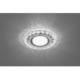 Светильник встраиваемый с подсветкой CD903 15LED 4000K MR16 белый, хром Feron