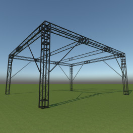 Фермы металлические Line 22*22*50cm, цвет черный, SignImpress