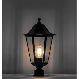 Светильник столбовой декоративный 6103 60W 230V E27 170*170*310мм черный d-45 мм Feron