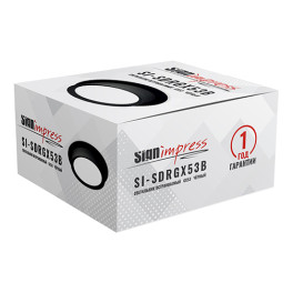 Светильник встраиваемый GX53 с накладкой круг Чёрный SignImpress