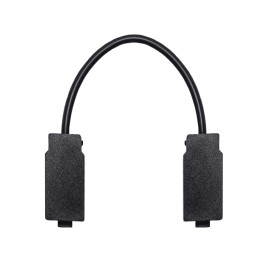 Коннектор питания 16см для соединения шинопровода однофазного магнитного Ultra Чёрный SignImpress