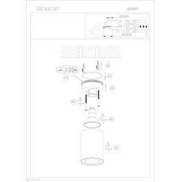 Влагозащищенный светильник DK3007-WH Denkirs