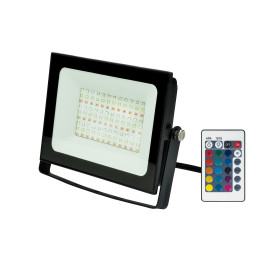 Прожектор светодиодный ULF-F60-50W-RGB IP65 200-240В BLACK Мультиколор Uniel (распродажа)