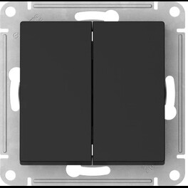 2-клавишный ПЕРЕКЛЮЧАТЕЛЬ, сх.6/2, 10АХ, мех., быстрозажимные клеммы., КАРБОН