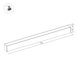 Светильник MAG-FLAT-45-L605-18W Day4000 (WH, 100 deg, 24V) (IP20 Металл, 3 года) arlight  