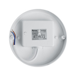 Светильник светодиодный AL3006 с ИК-датчиком, 12W 900Lm 6500K IP54, белый Feron