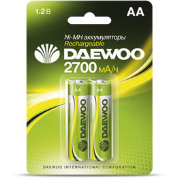 Батарейка акк. DAEWOO AA (2700mAh) BL-2 - 1шт.