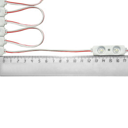 Модуль светодиодный 2 SMD 2835 1Вт 70Лм 10000-15000K (с линзой 160) 3M -1шт. SignImpress