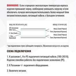 Блок питания 300Вт 24В IP67  SignImpress