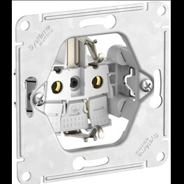 Розетка с заземлением Schneider Electric Atlasdesign 16А, быстрозажим. клем., белый