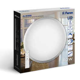 Светильник светодиодный управляемый AL5300 60W, Max. 5000Lum, 3000К-6500K Feron