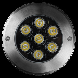 Светильник светодиодный встраиваемый PGR R130 7w 4000K 30° Сhrome IP67 Jazzway 