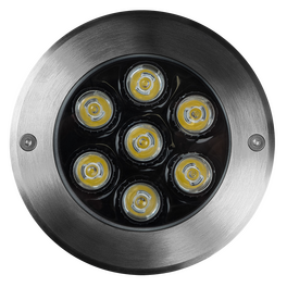 Светильник светодиодный встраиваемый PGR R130 7w 4000K 30° Сhrome IP67 Jazzway 