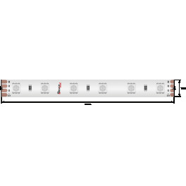 Лента светодиодная LUX5050 60LED/м 14,4Вт/м 24В IP65 Цвет:RGB (K) (1метр) SWG
