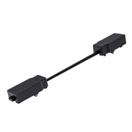 Коннектор питания 16см для соединения шинопровода однофазного магнитного Ultra Чёрный SignImpress