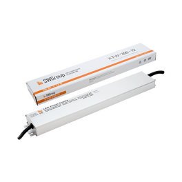 Блок питания ультратонкий в мет.ом корпусе IP67 200W 12V SWG (распродажа)