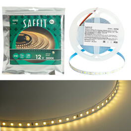 Светодиодная лента SST02 SAFFIT 120SMD(2835)/м 9.6Вт/м 12V 5000*8*1.22мм 3000К, IP20 Feron 