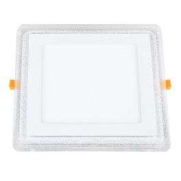 Светильник встраиваемый с подсветкой квадрат DLS024 18W 4200K Elektrostandard (распродажа)