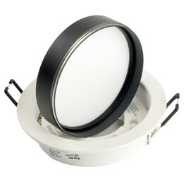 Светильник встраиваемый DL507 потолочный GX53 белый + черный круг Feron