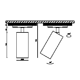 Сменное крепление М2 трековое однофазное VILLY белый SWG