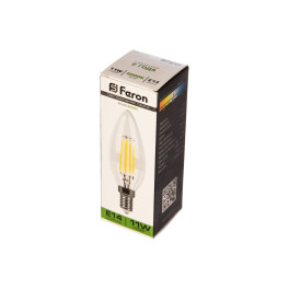Лампа светодиодная LB-713 свеча E14 11W 4000K, Feron