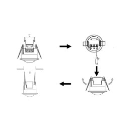 Датчик движения и освещенности 230V 1200W 6m 360° белый SEN86 Feron